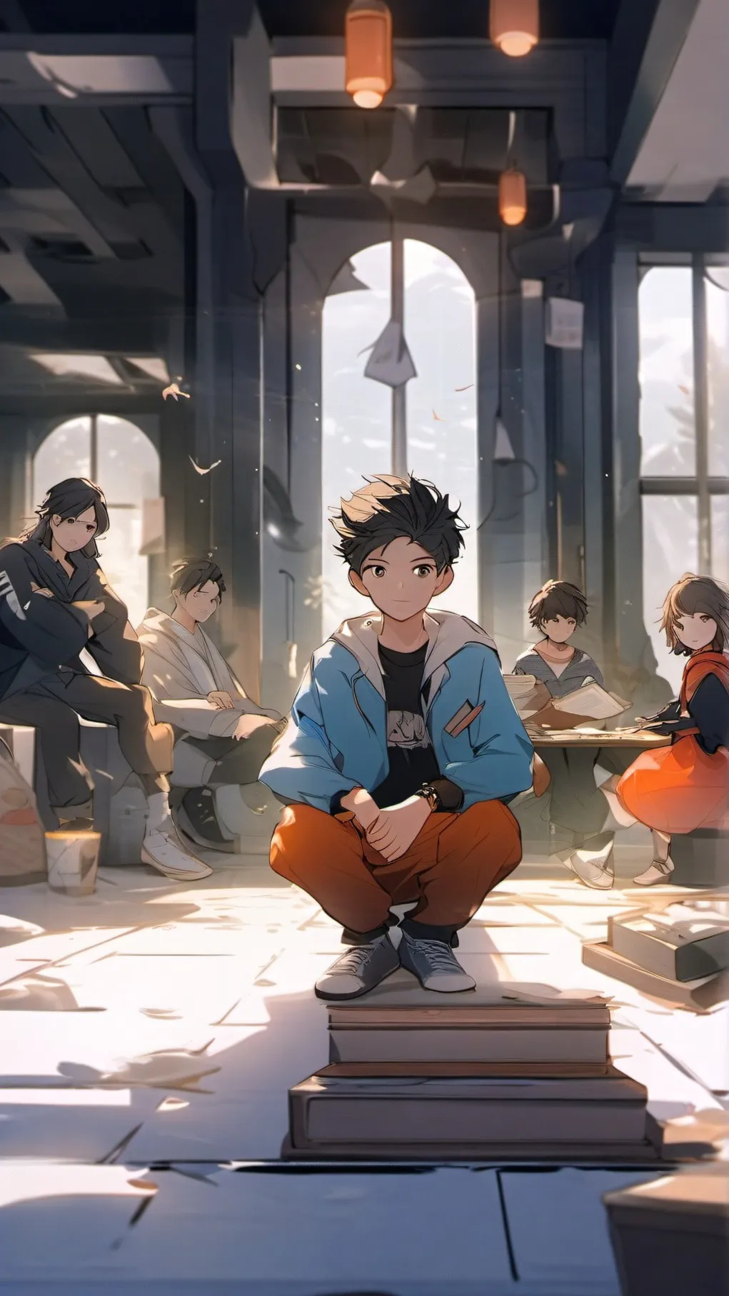 ai character: My Oc's school! background