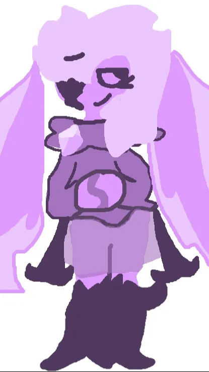 ai character: Violet D, violet P background