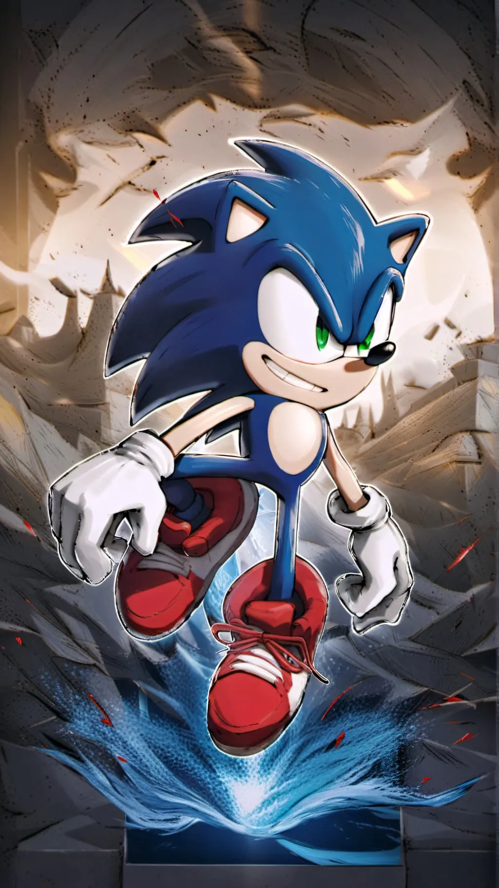 ai character: Sonic  background