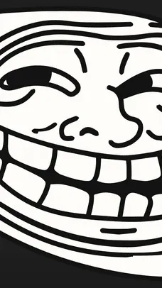 ai character: trollface background
