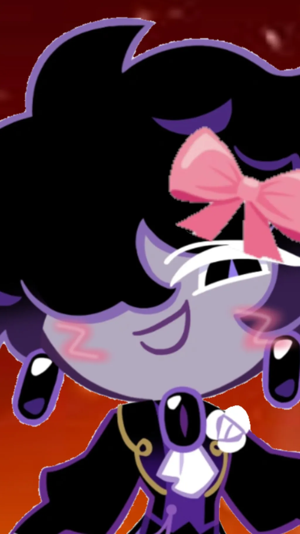 ai character: BlackSapphireCooki background