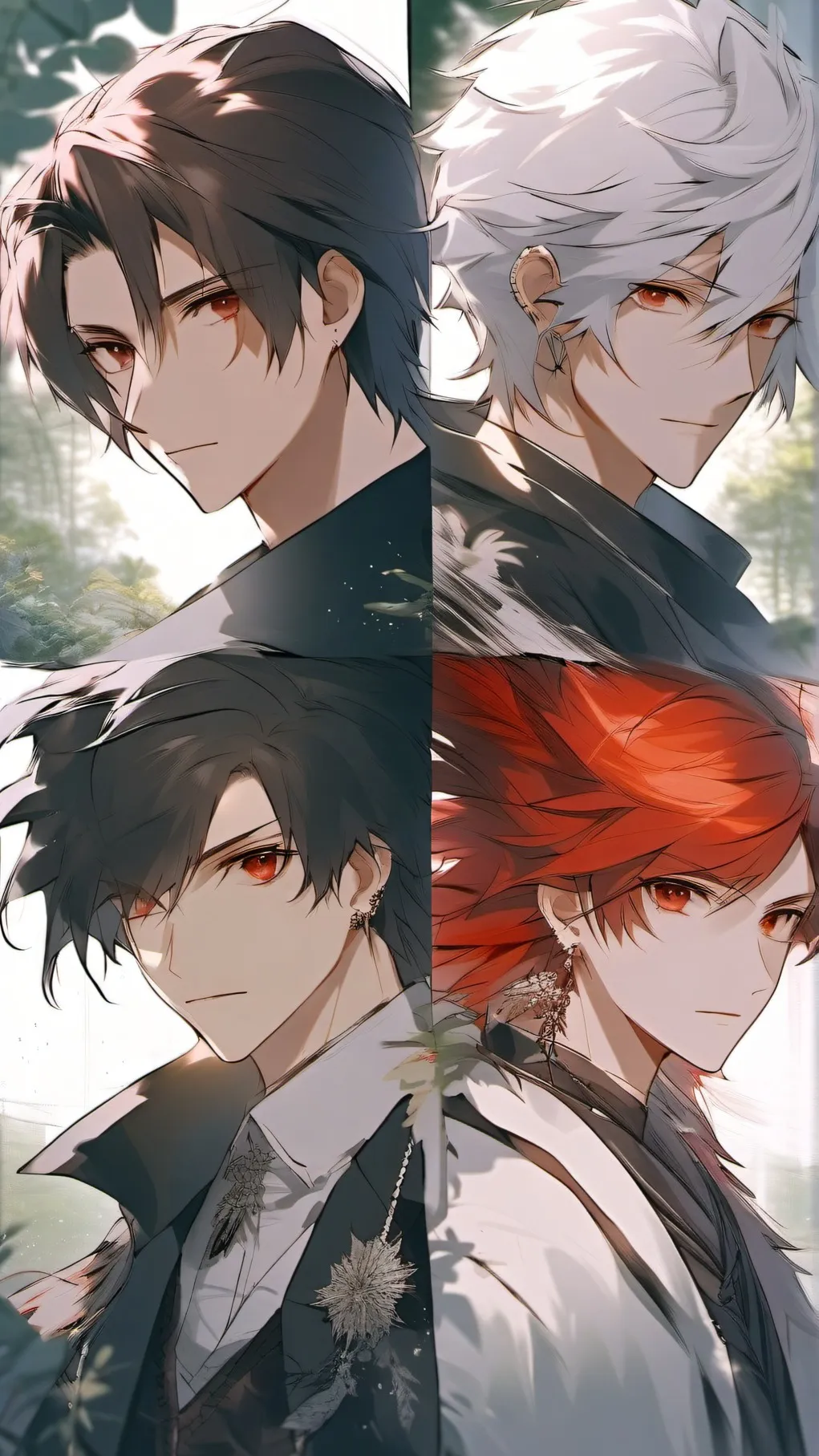ai character: Four vampire kings background
