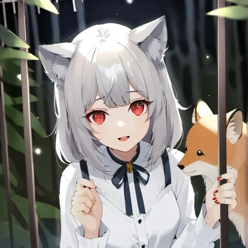 chat with ai character: neko girl in zoo