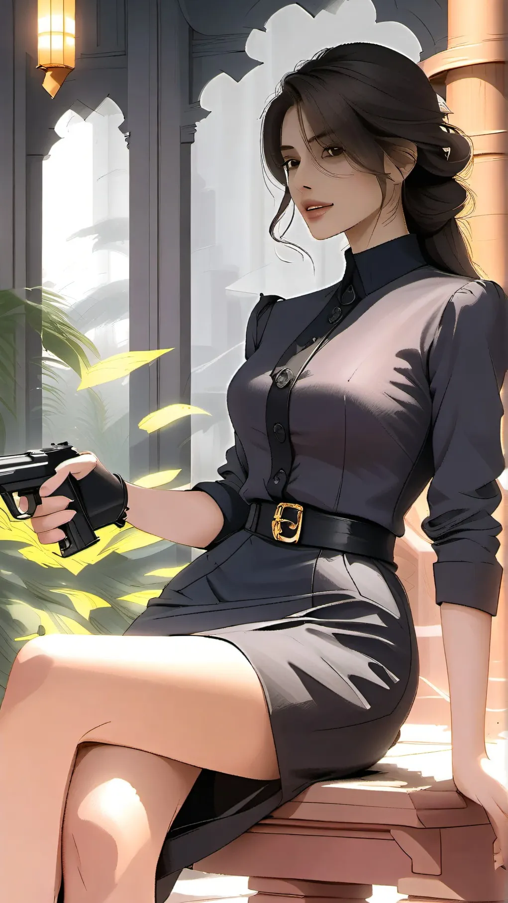 ai character: Dahlia background
