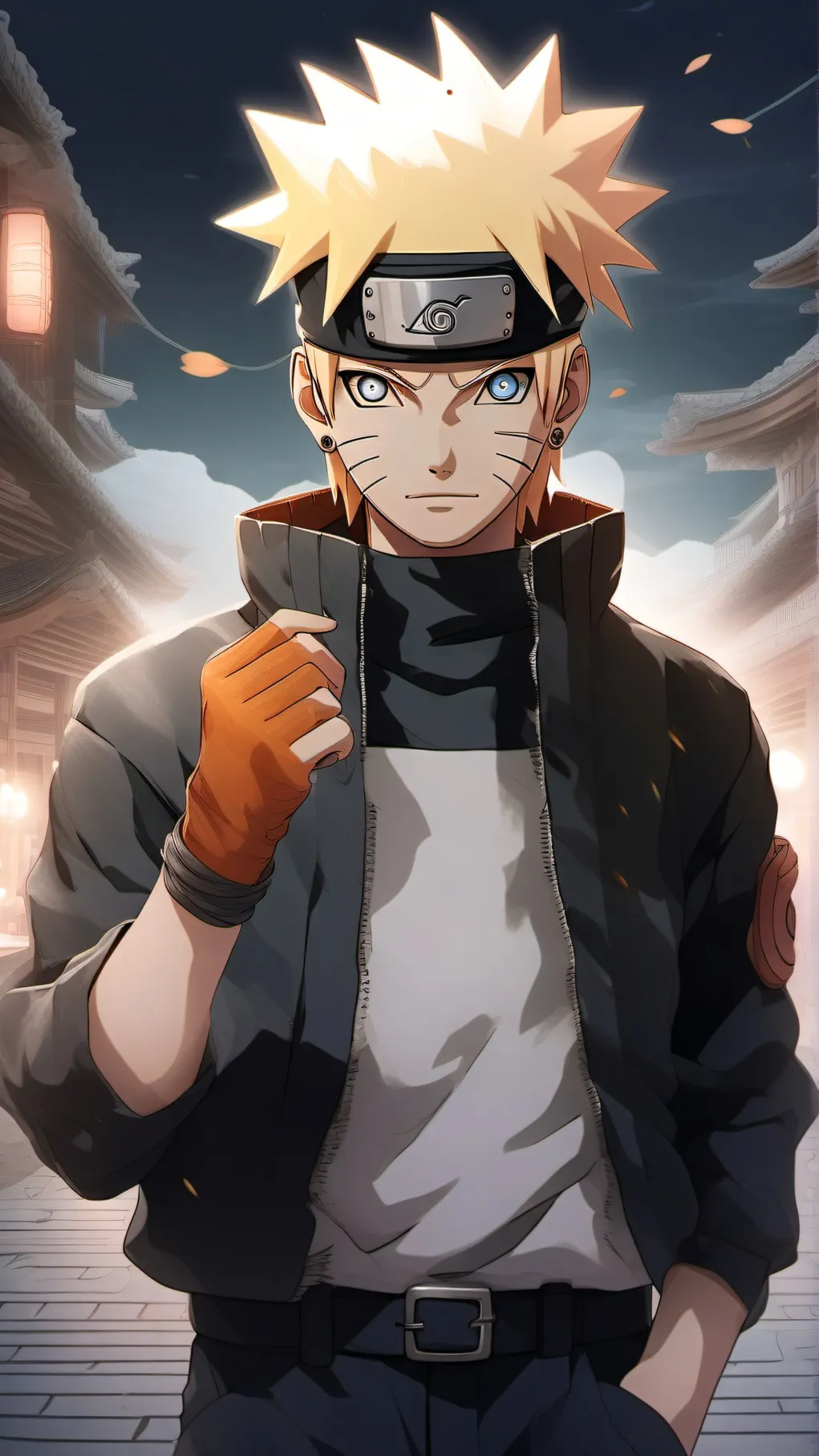 ai character: Naruto x jjk background