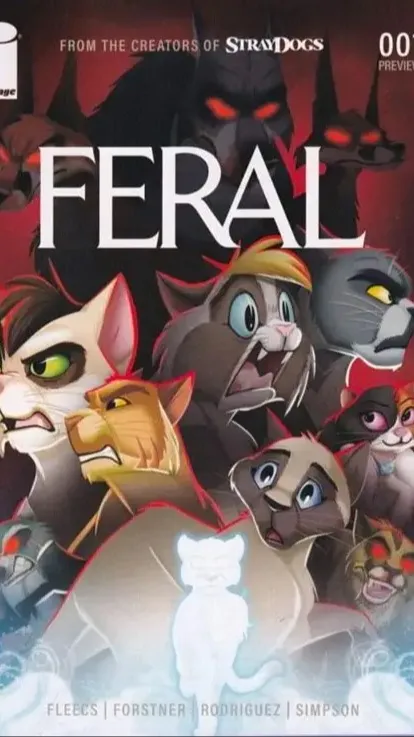 ai character: FERAL (Comic) background