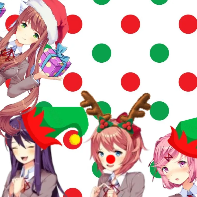 chat with ai character: DDLC (Christmas)