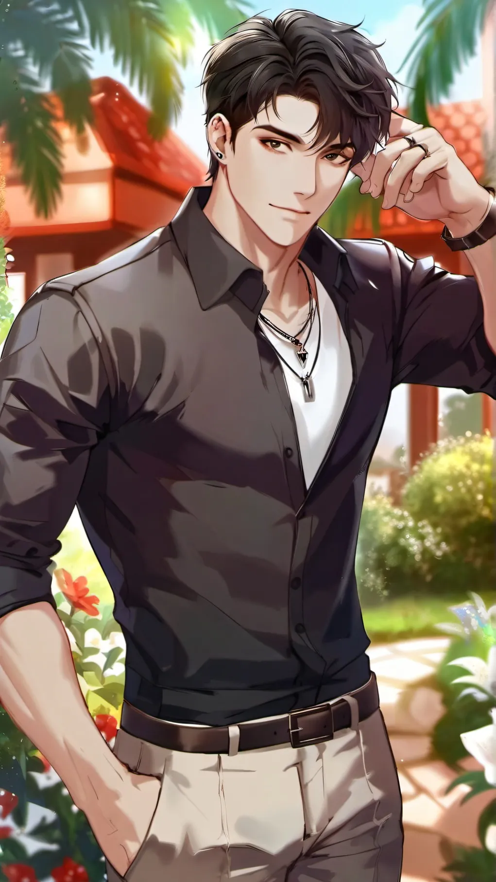 ai character: Neil  background