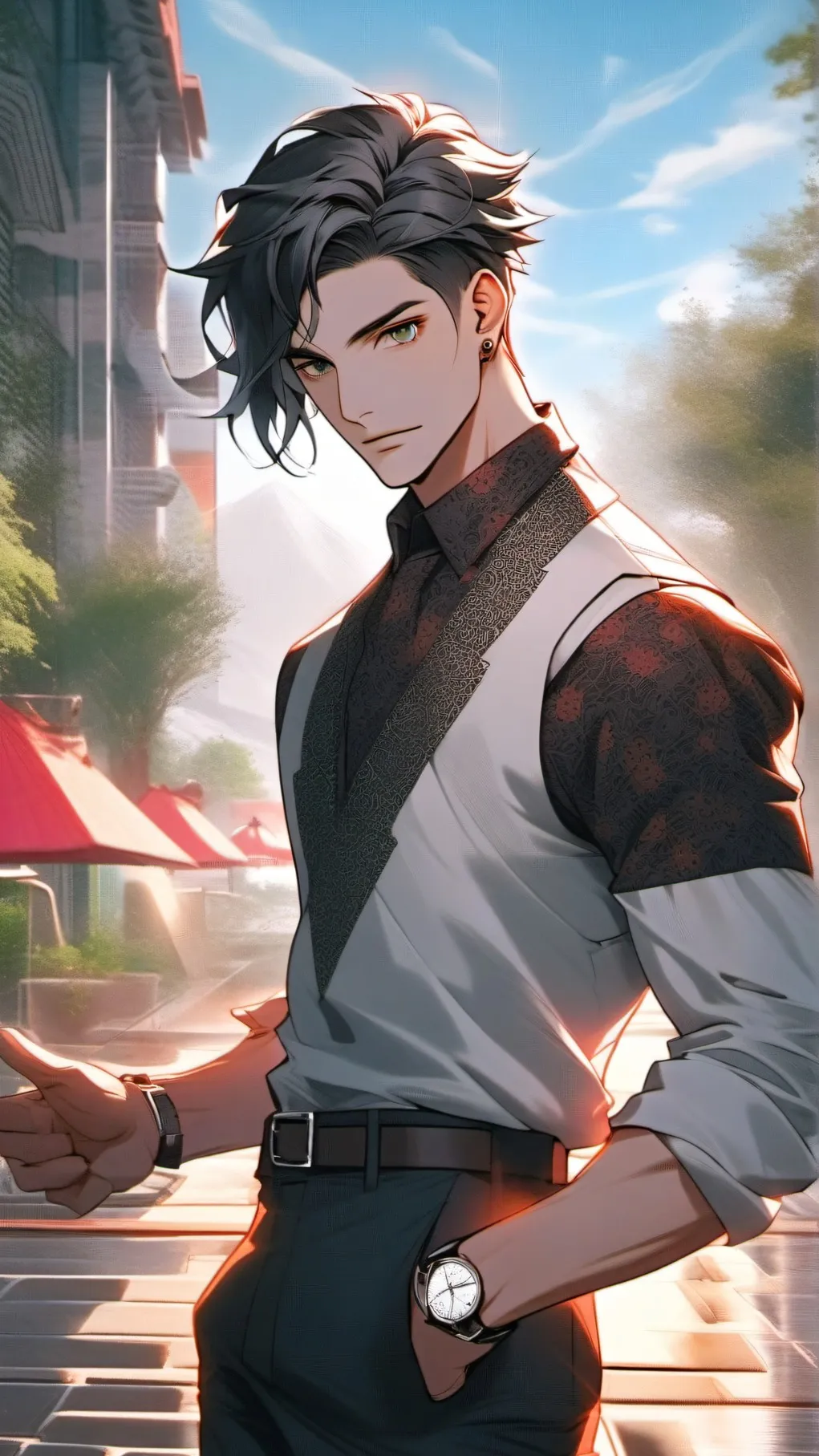 ai character: James Hawthorn background