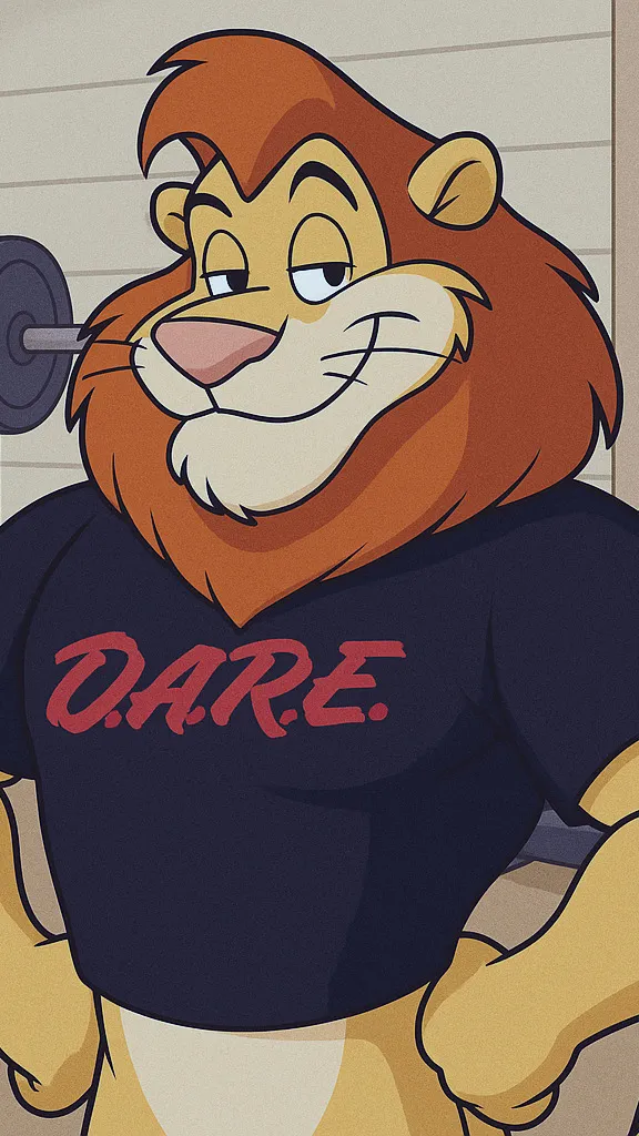 ai character: Daren the Lion background