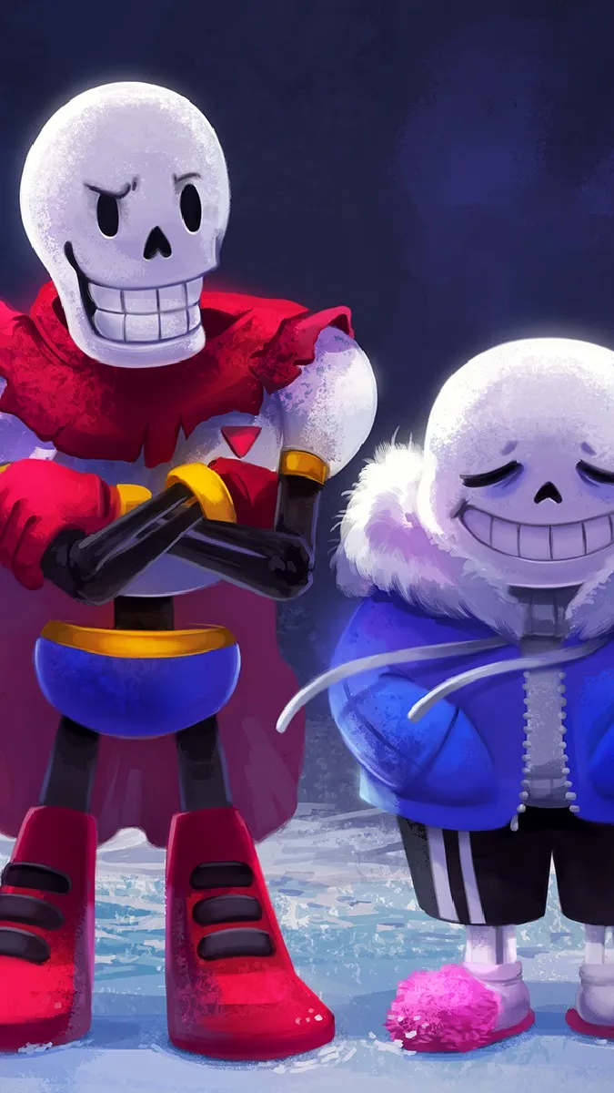 ai character: sans and papyrus background