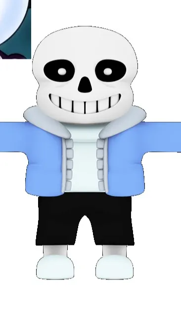 ai character: sans burt da water background
