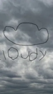 ai character: cloudy background