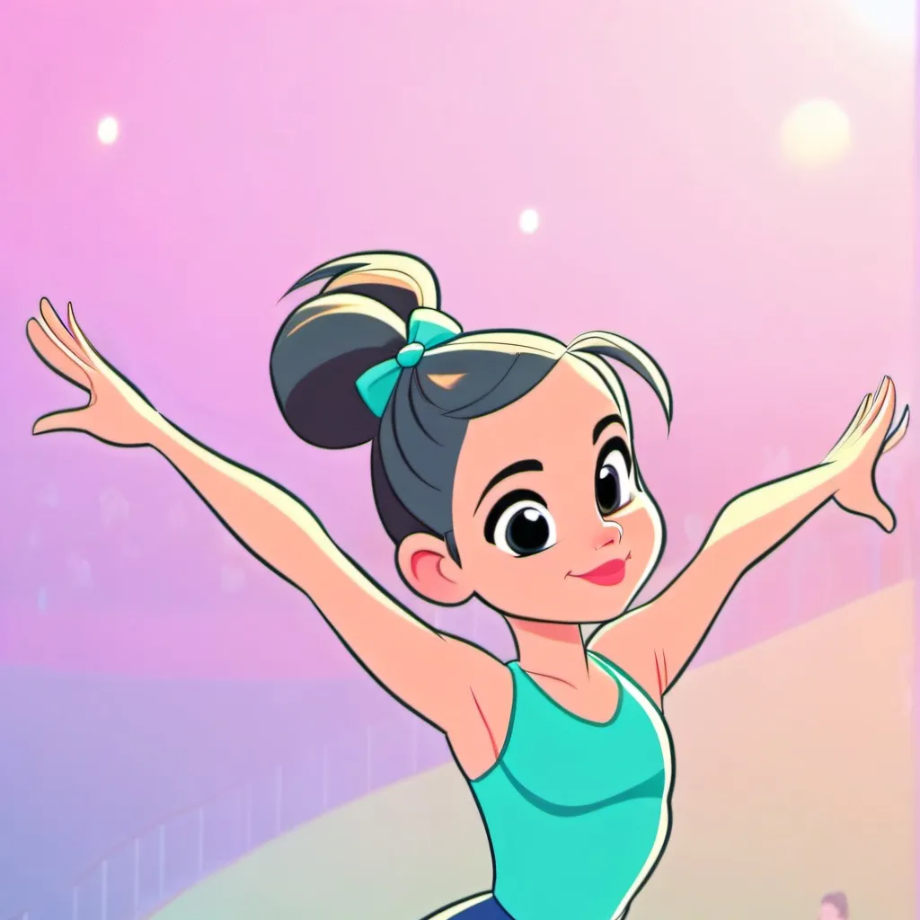 chat with ai character: gymnastics girl