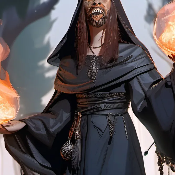chat with ai character: Black Widow Witch