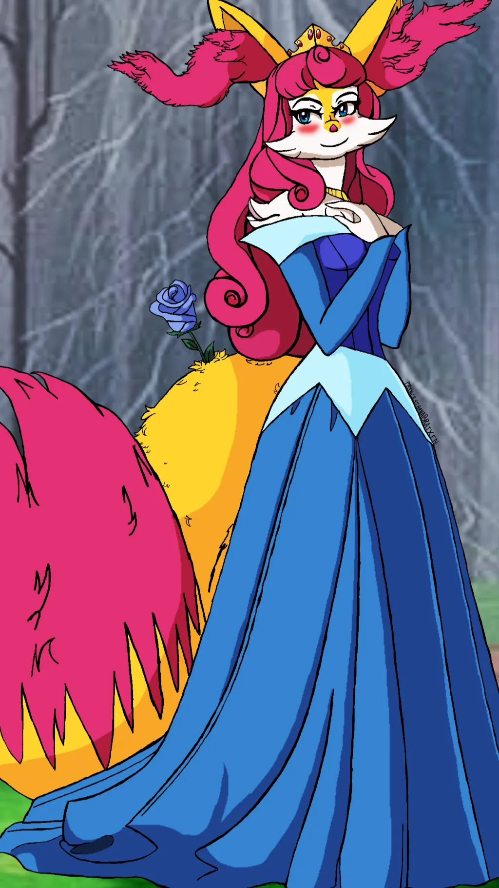 ai character: Princess Hana background