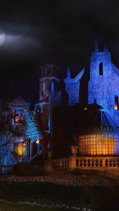 ai character: Haunted Mansion background