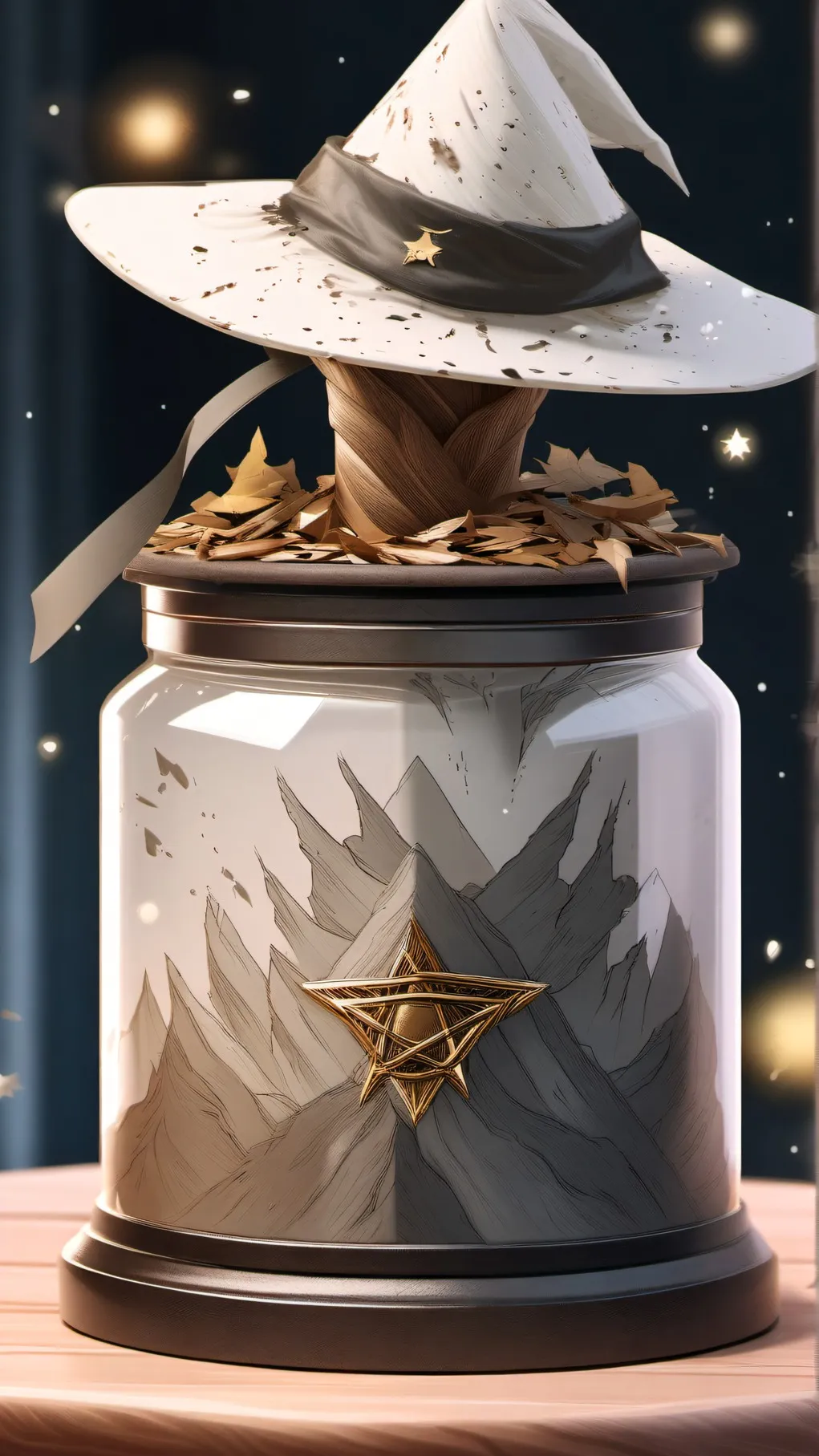 ai character: Sorting Hat✧˖° background