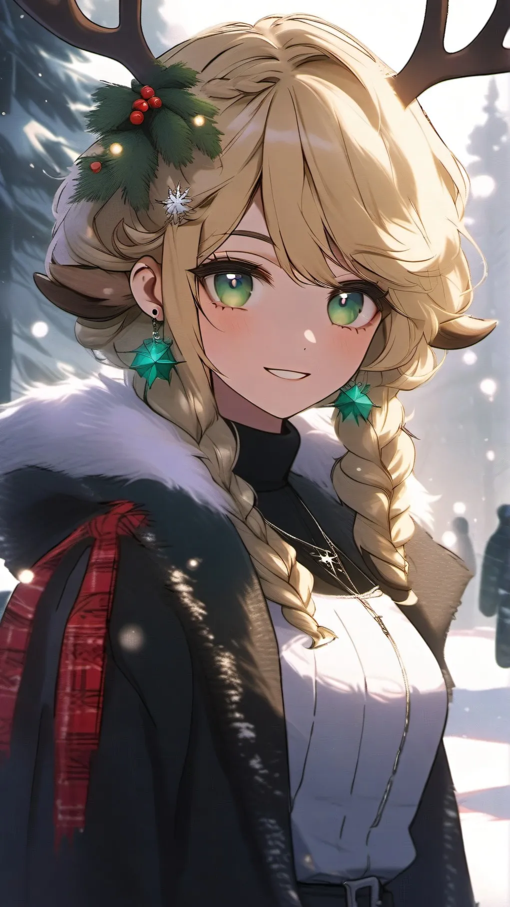 ai character: Noelle Holiday background