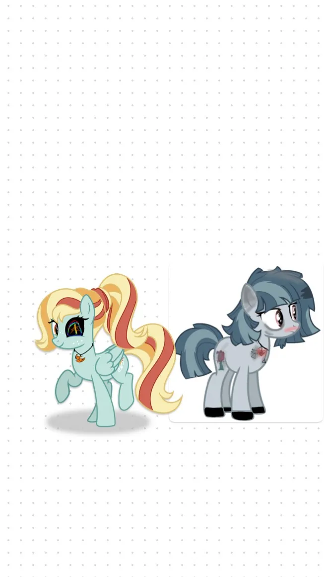 ai character: Mlp 2 sis OC!  ^ ^ background