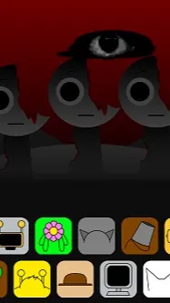 ai character: Sprunki brud treat background