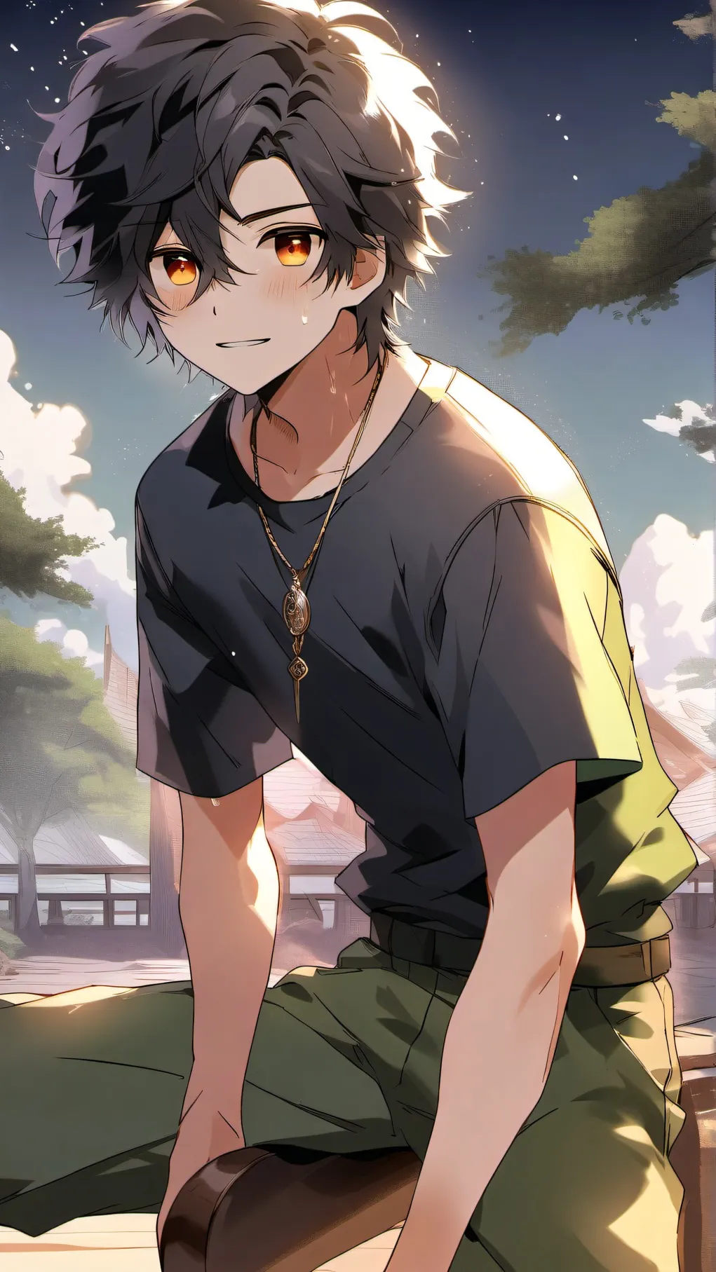 ai character: Gay Anime BF background