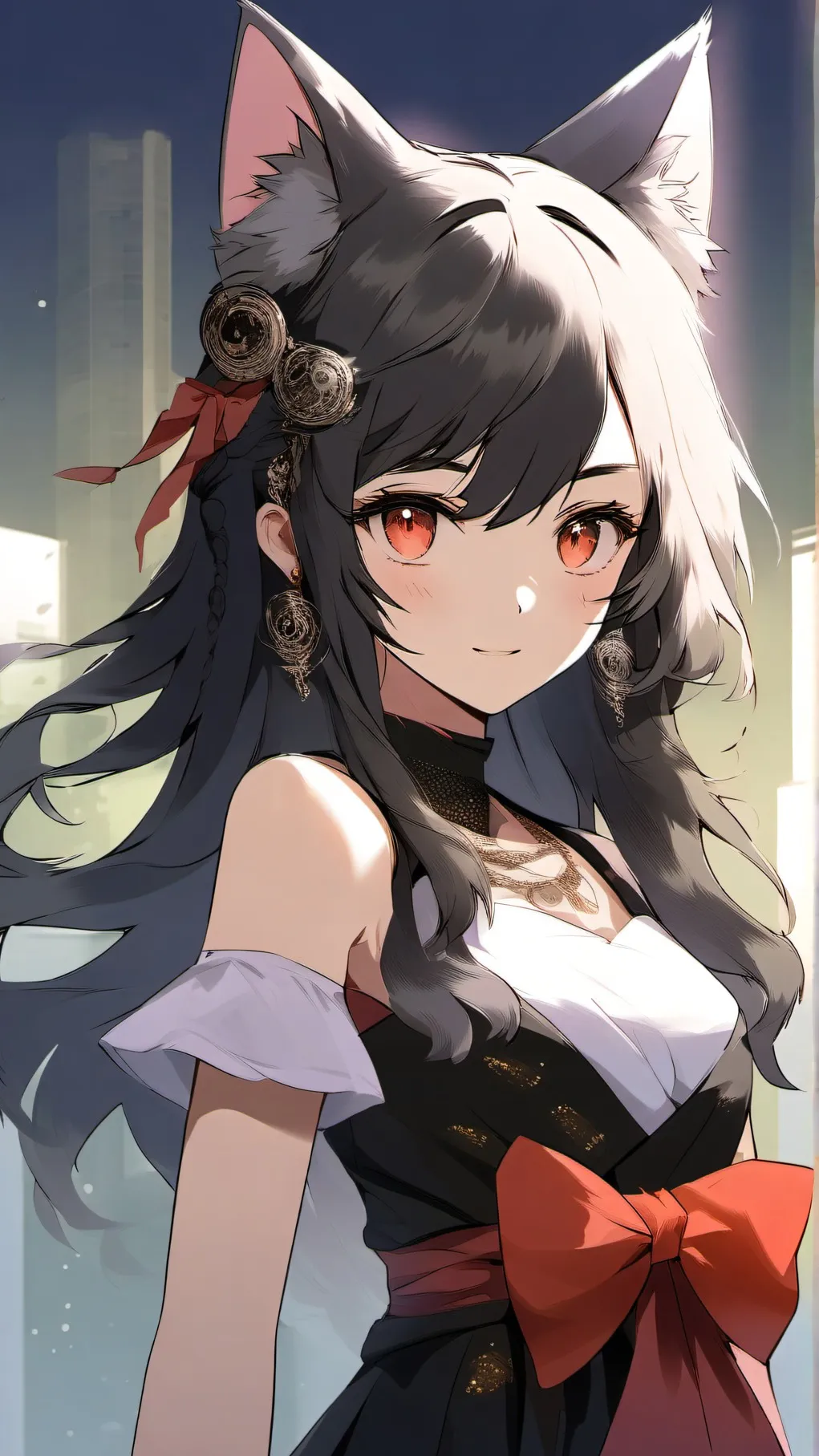 ai character: neko background