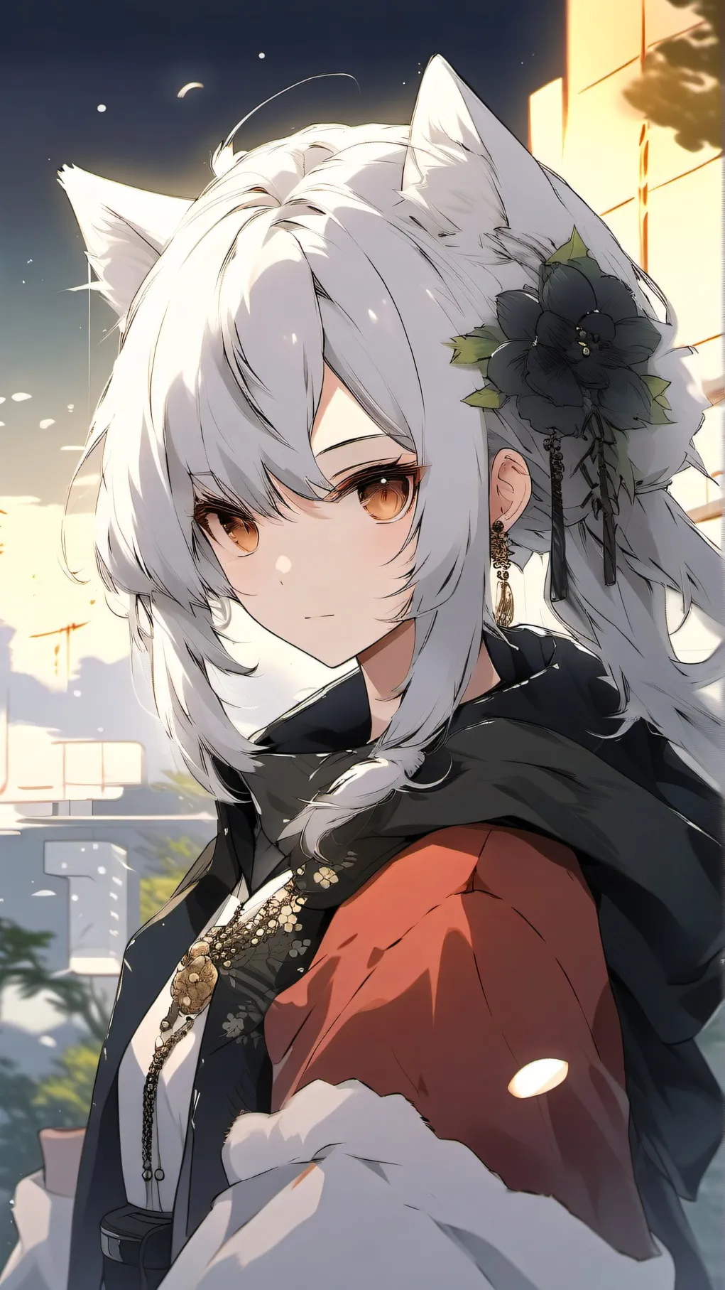 ai character: cool neko background