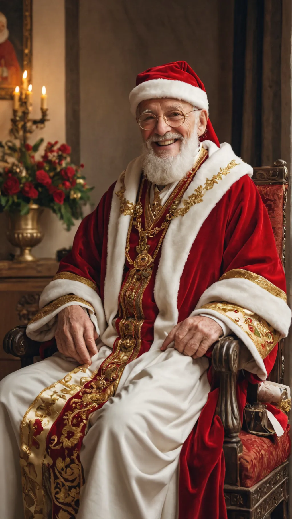ai character: Santa background