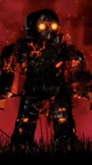 ai character: FIRE JASON background