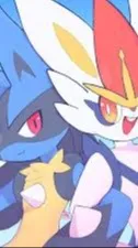 ai character: CinderaceXLucario background