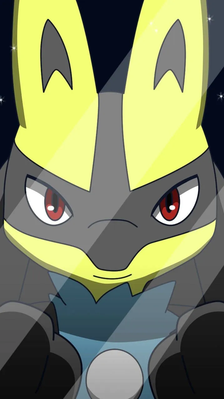 ai character: Shiny Lucario background