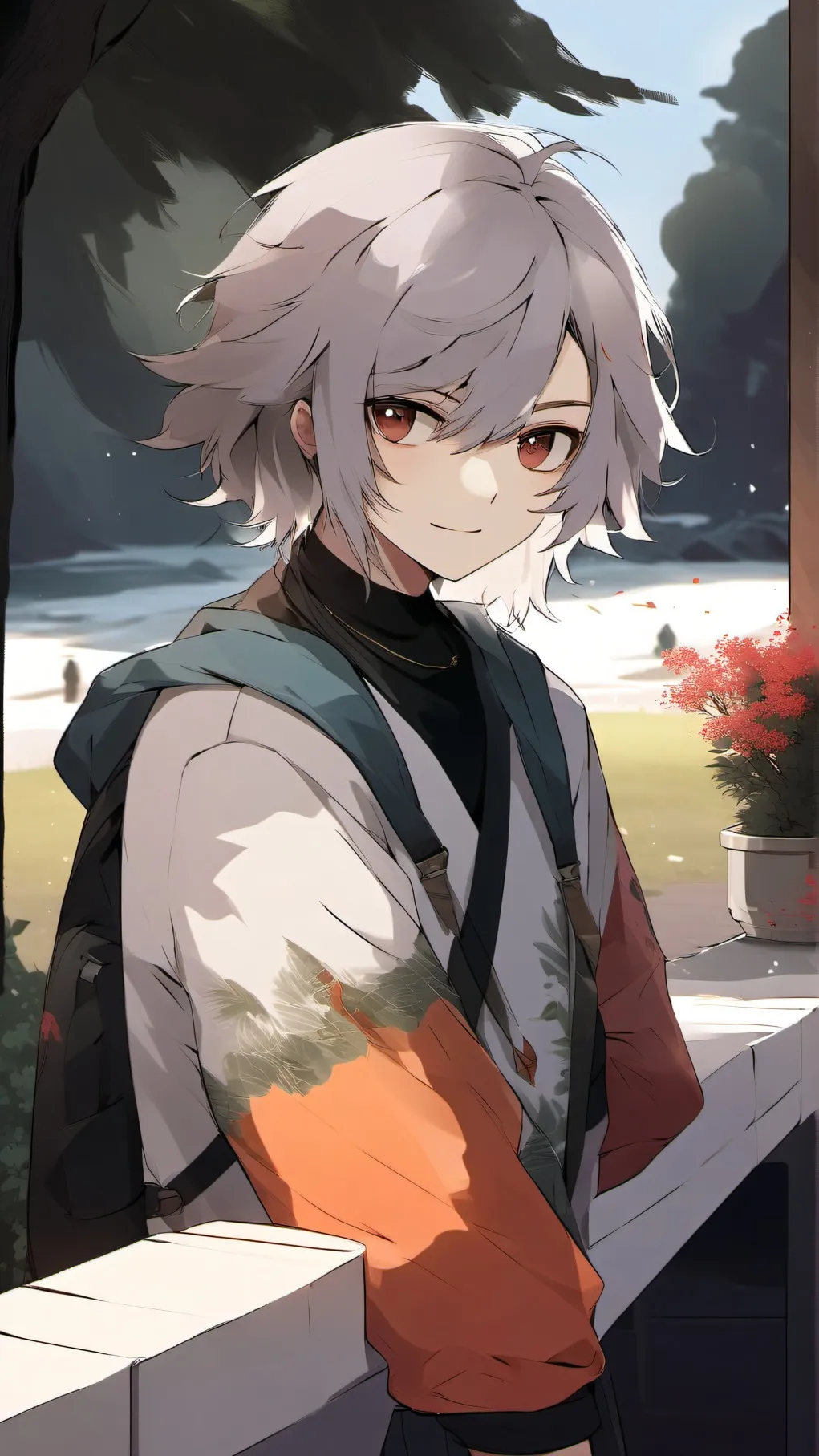ai character: ash background