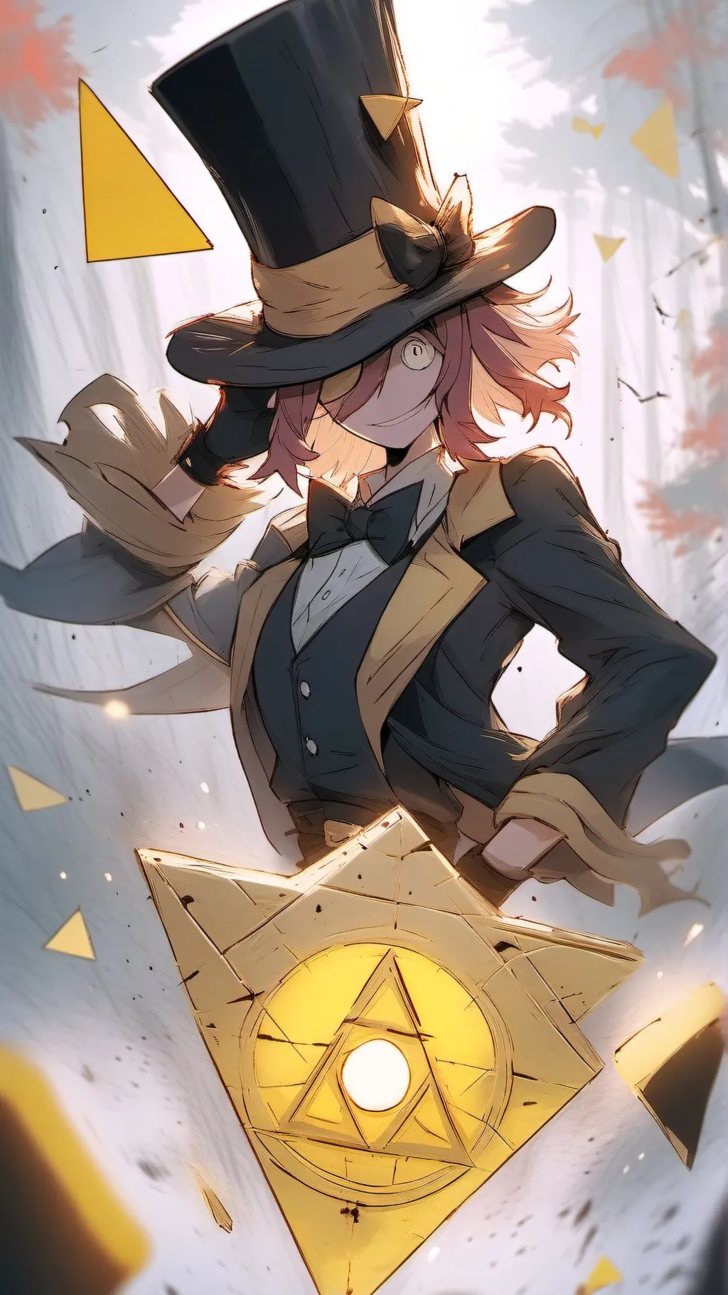 ai character: Bill Cipher background