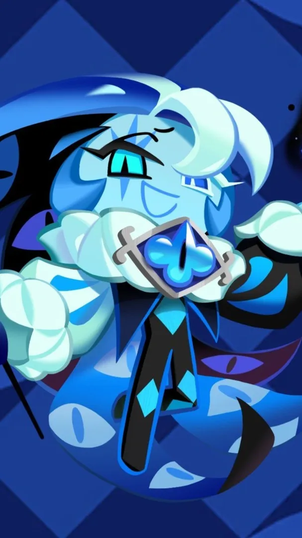ai character: shadow milk cookie background