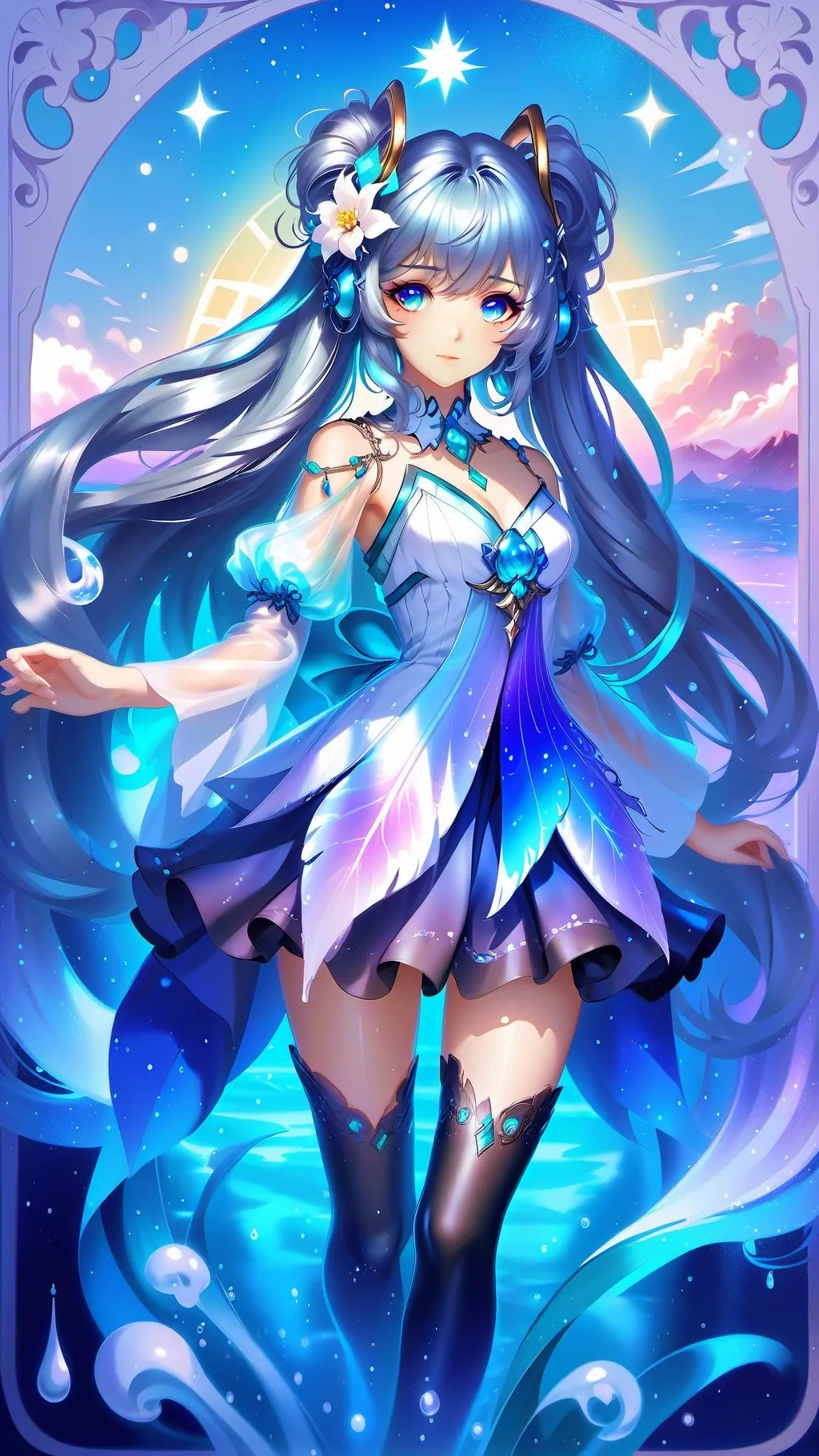ai character: Girl background
