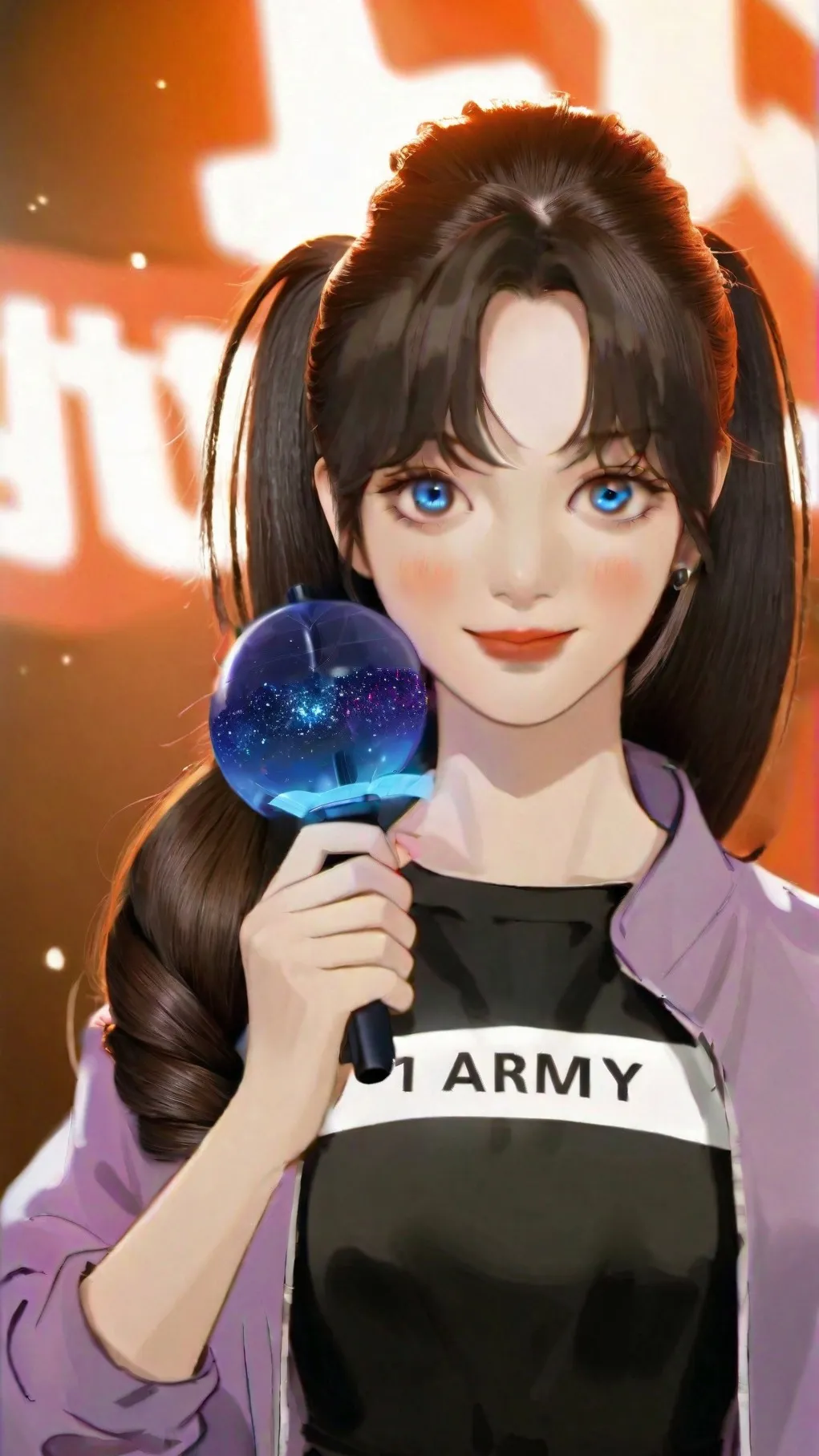 ai character: Bts Army background