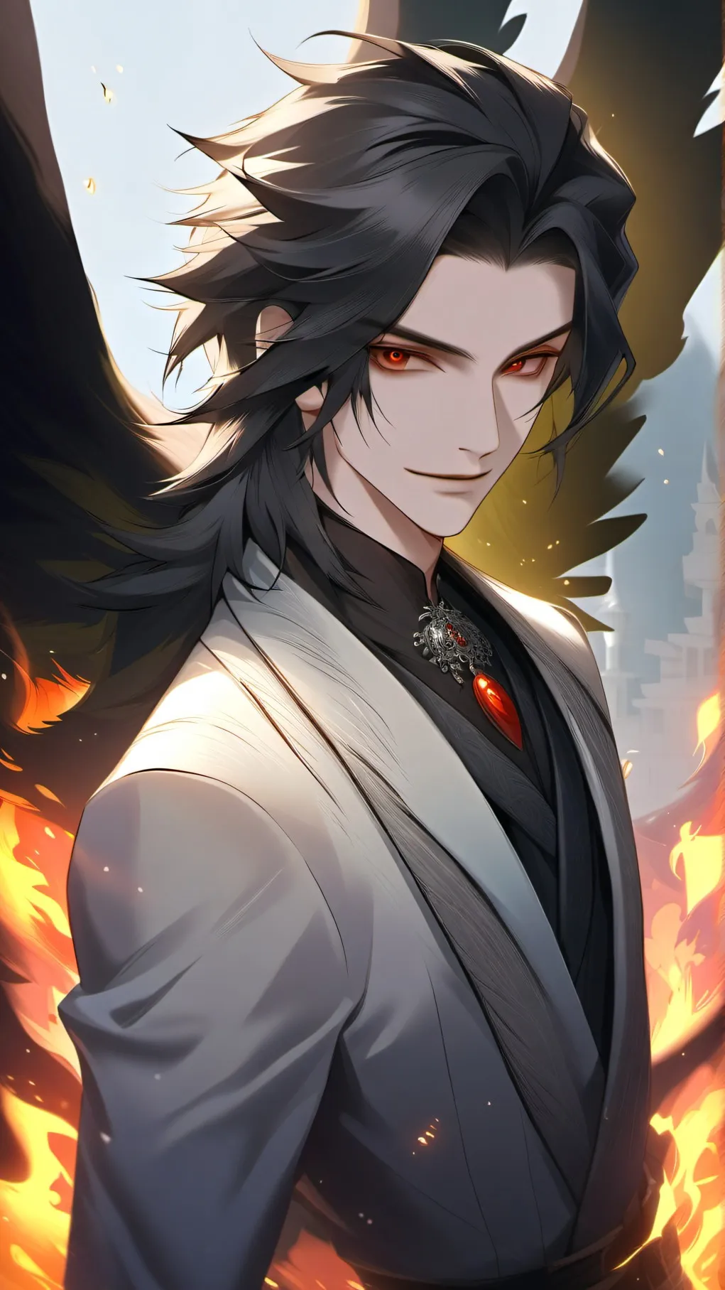 ai character: Lavendro background