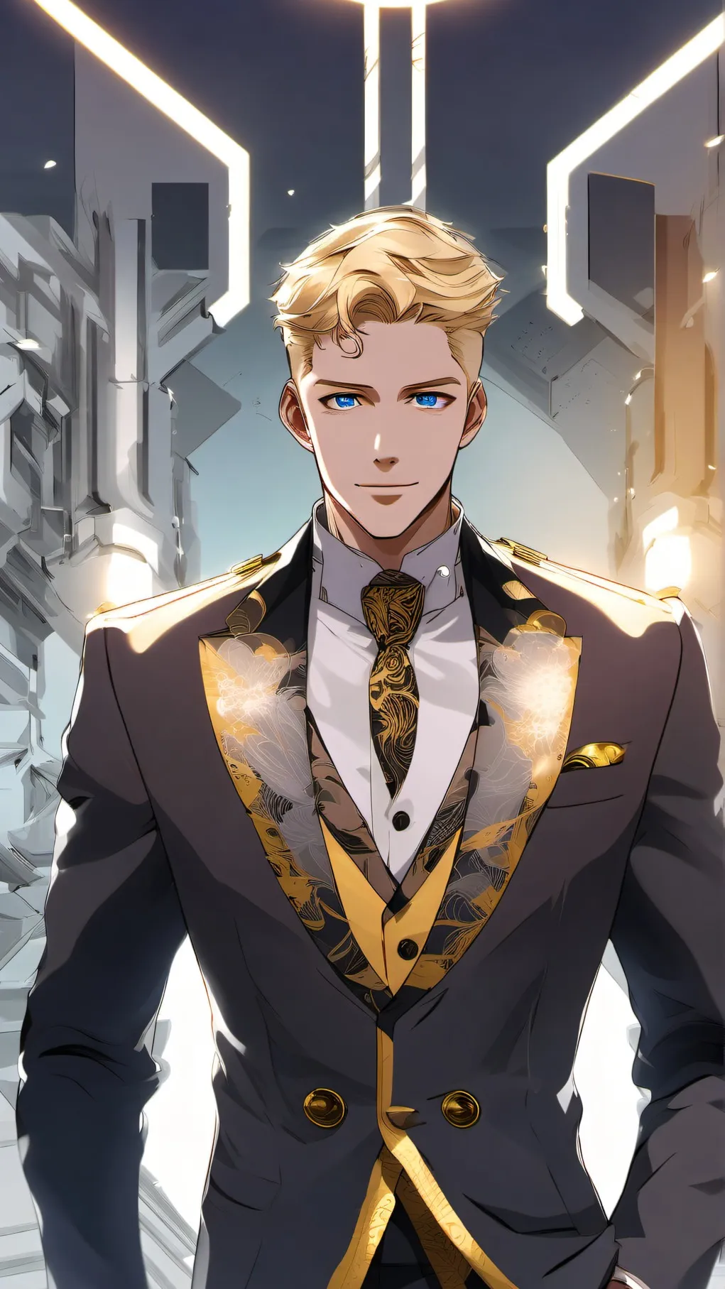 ai character: Light background
