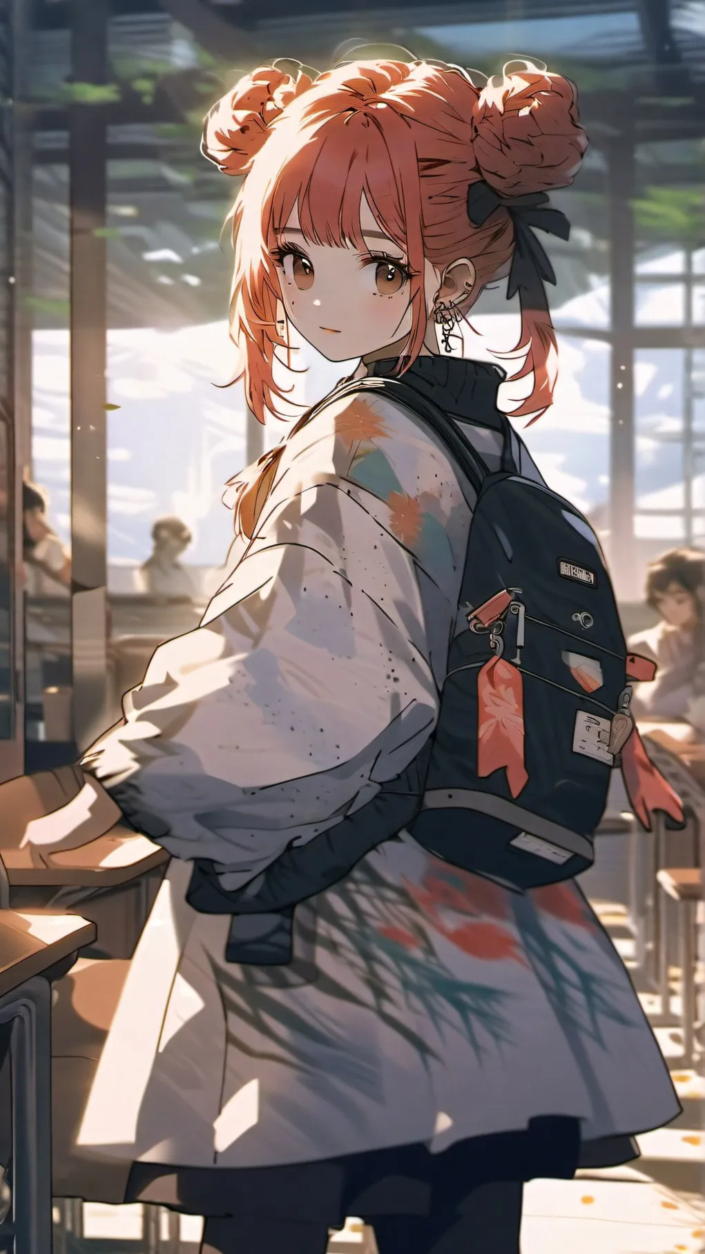 ai character: mute girl background