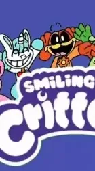 ai character: smiling critters background
