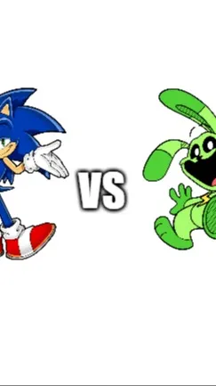 ai character: sonic vs hoppy background