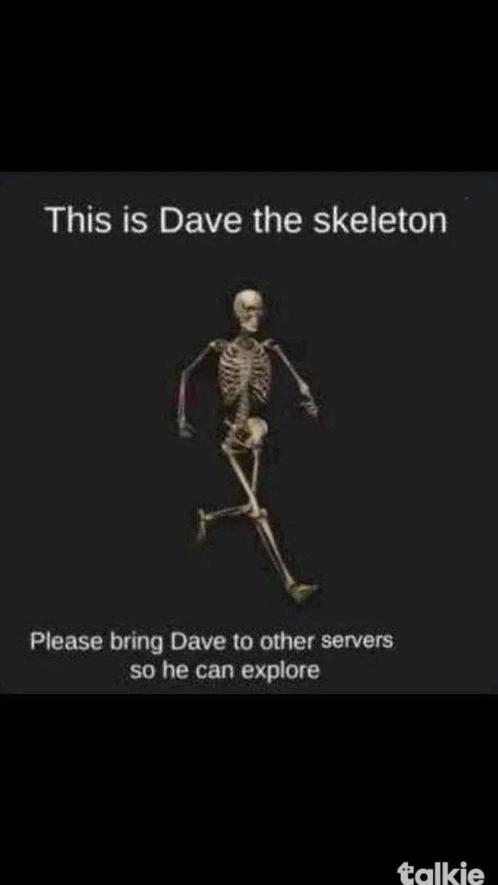 ai character: dave the skeleton background