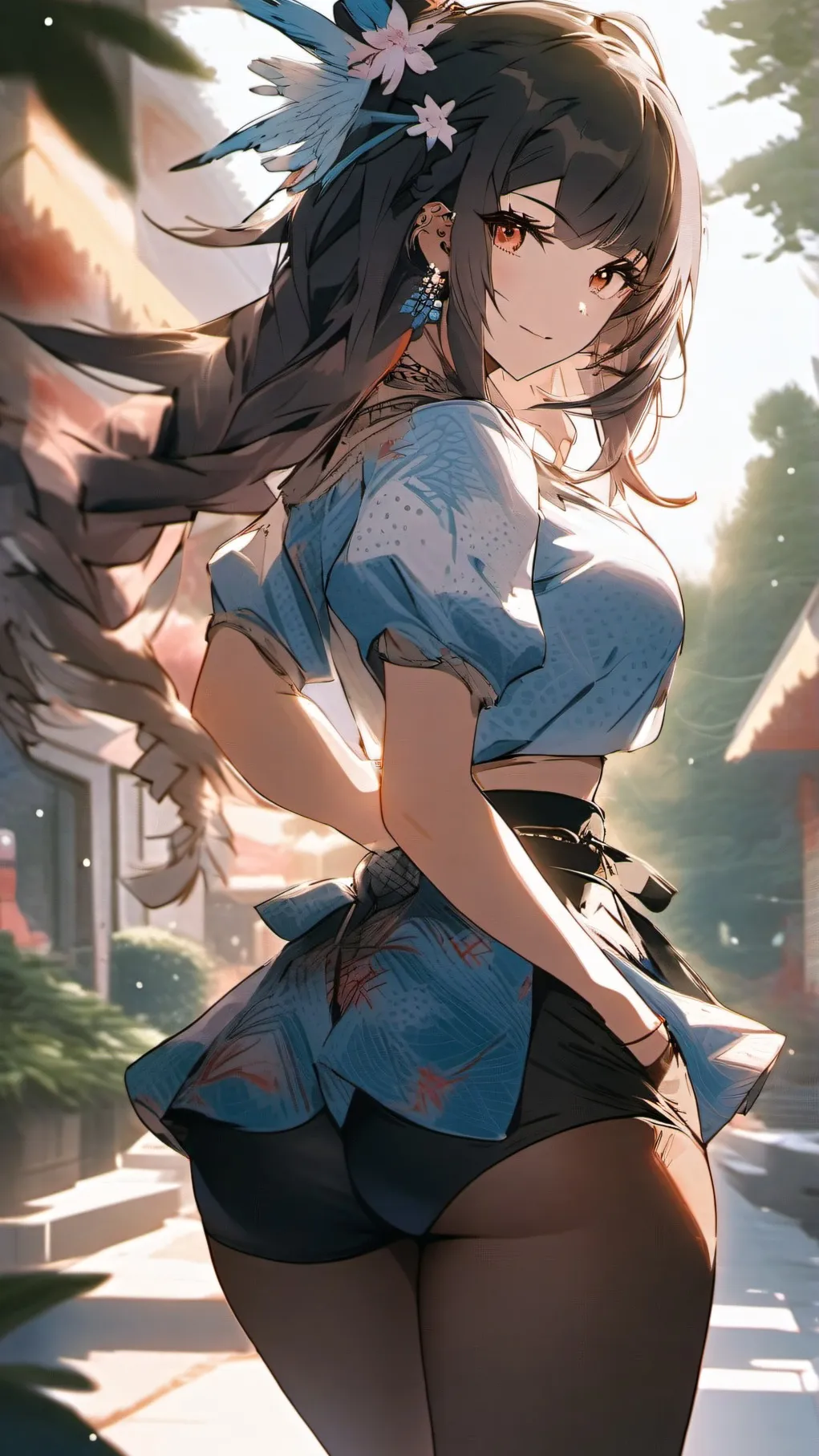 ai character: face sitter  background