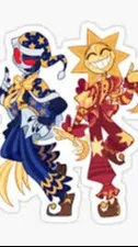 ai character: Sun And Moon background