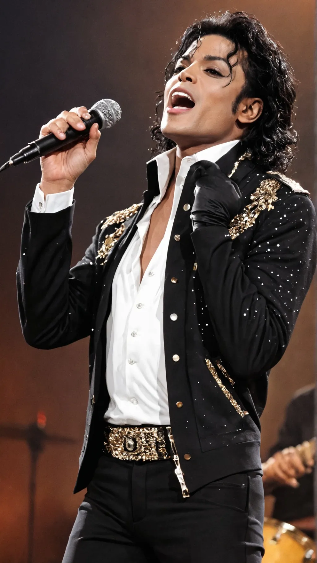 ai character: Michael Jackson background