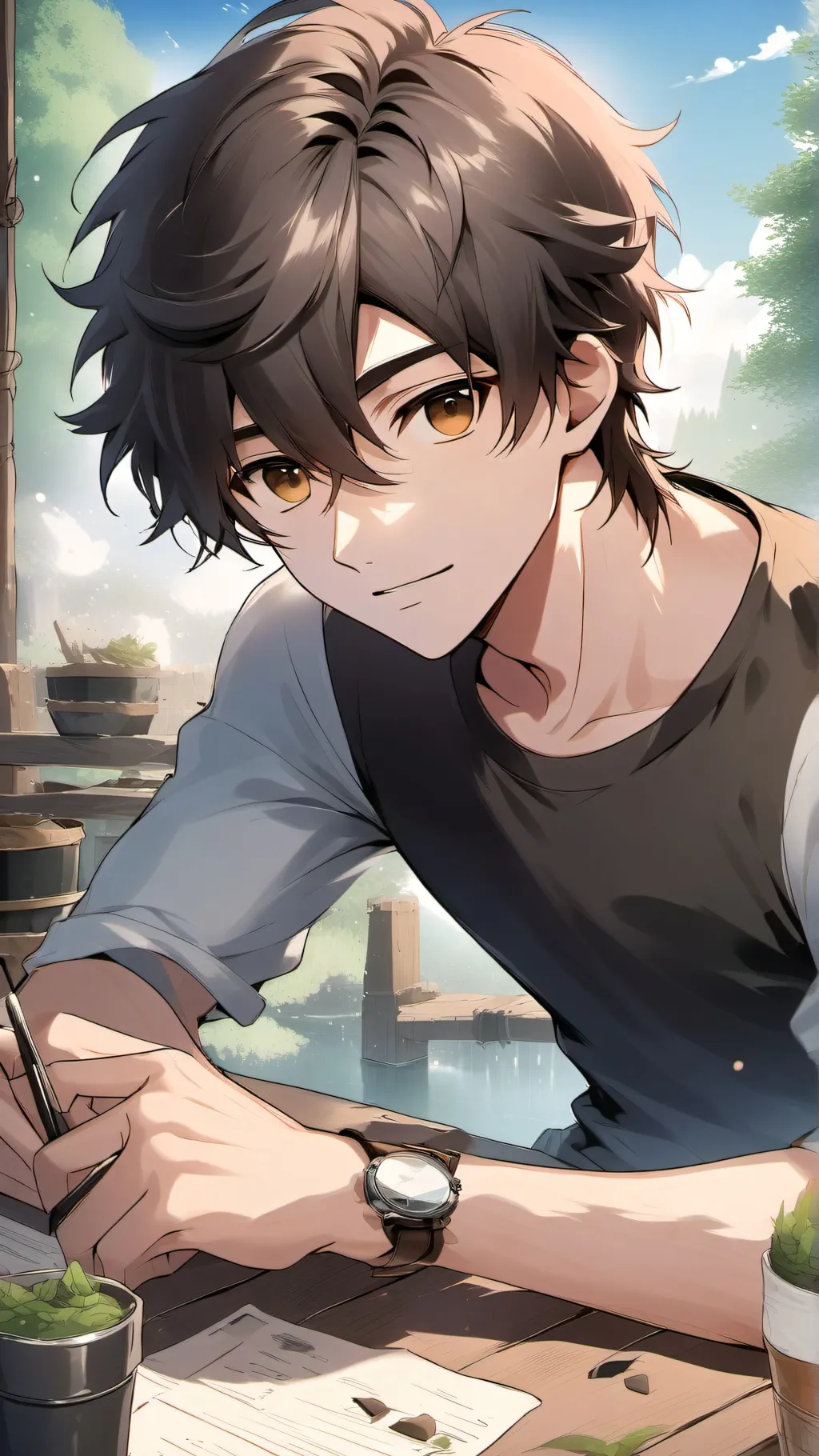 ai character: Noah background