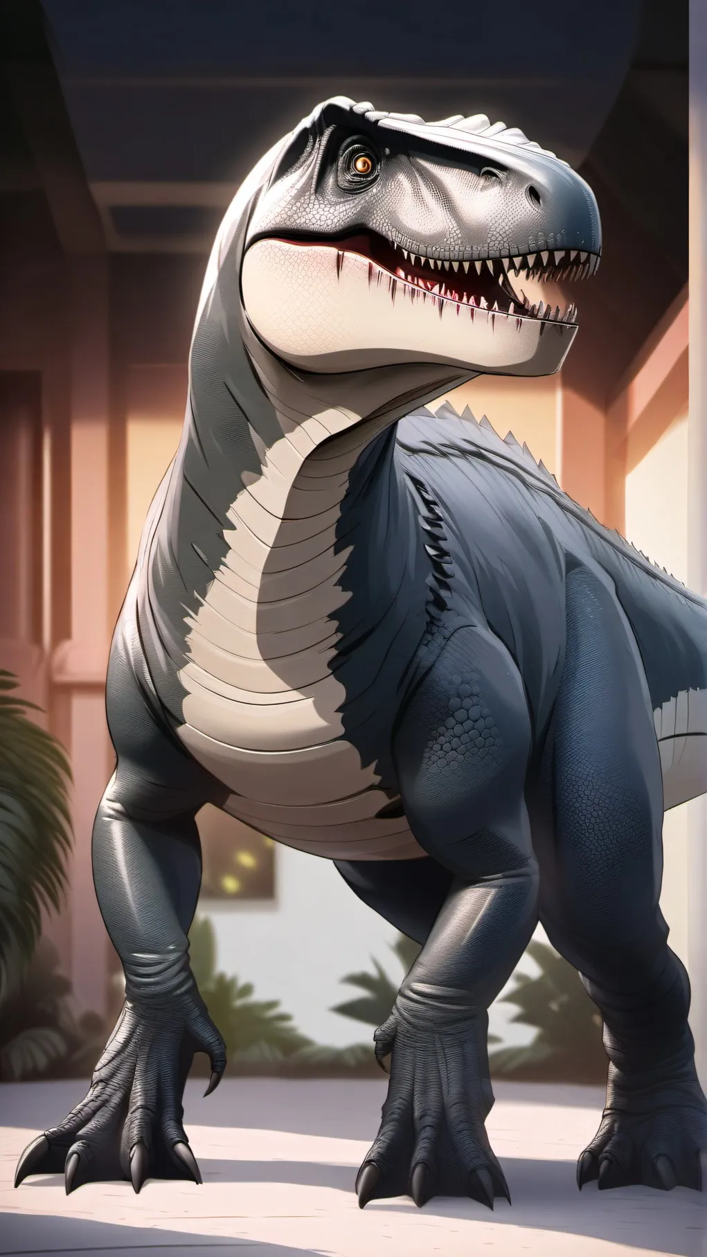 ai character: Rexy. background