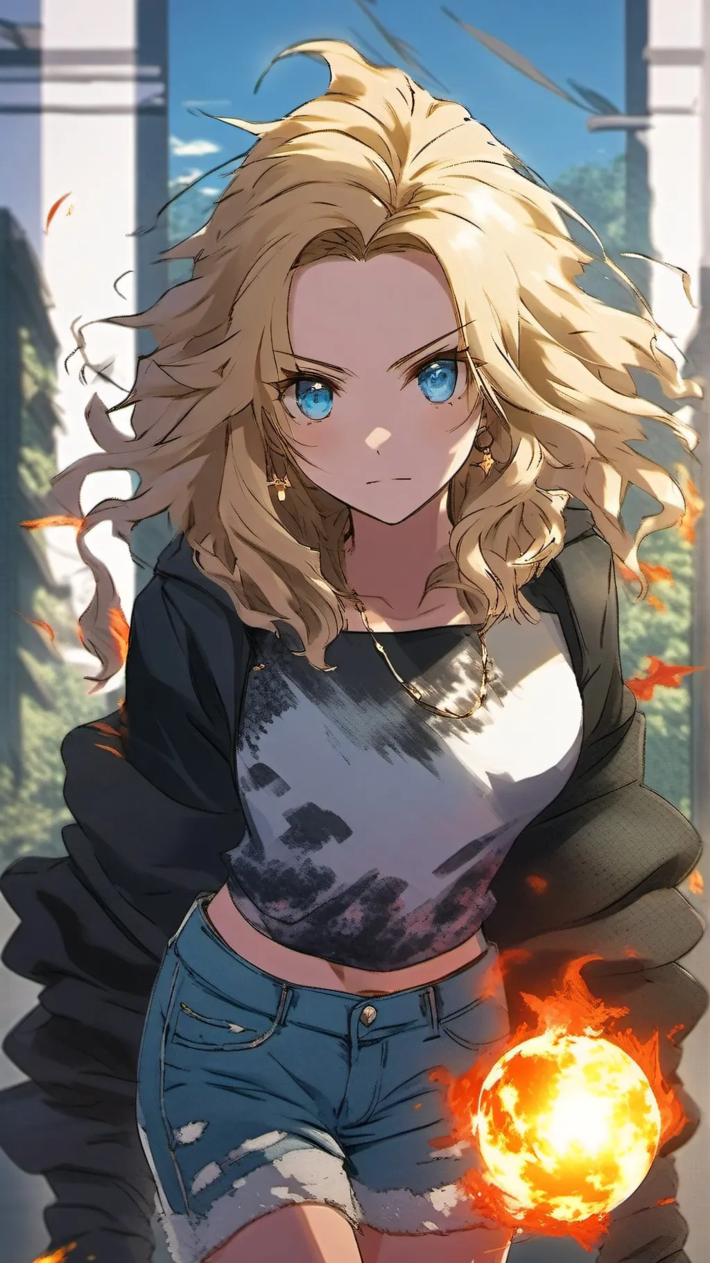 ai character: Ella Ember background