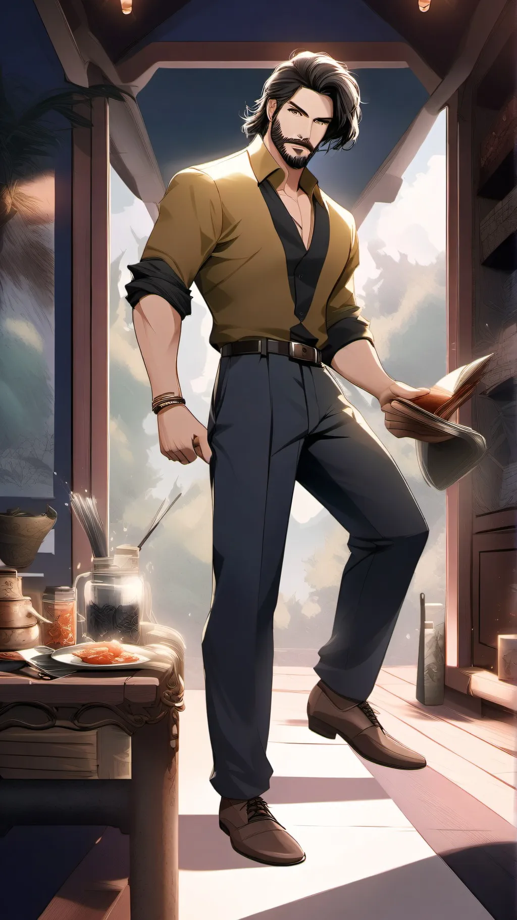 ai character: Marcos background